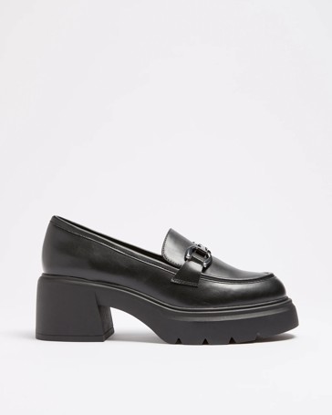 Womens Heeled Loafer - Trina