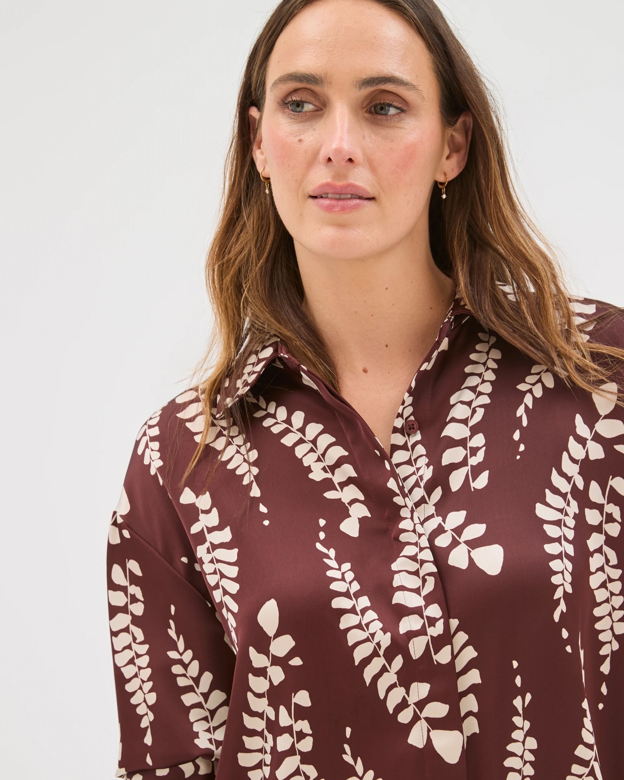 Preview Relaxed Satin Shirt 5 of 5