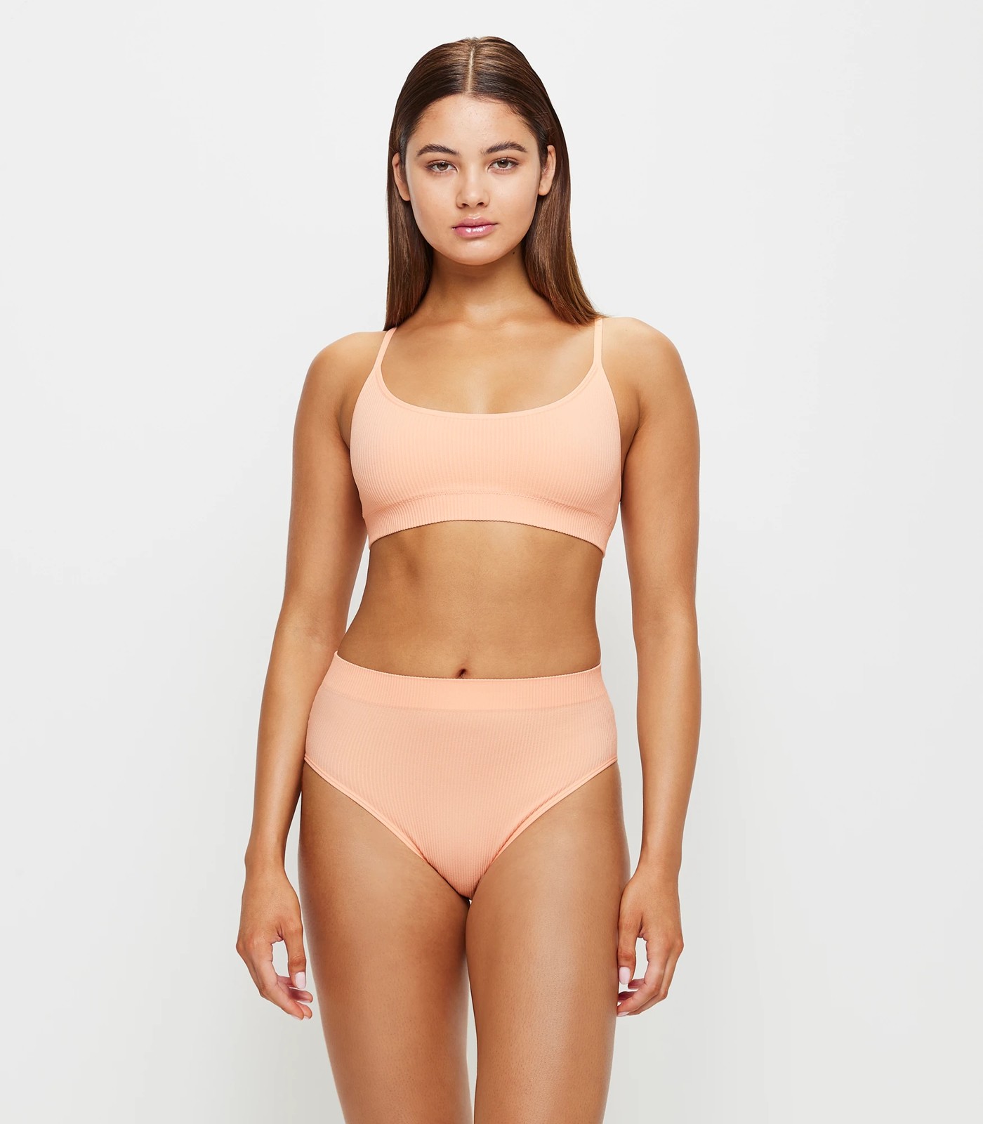 Ribbed Seamfree Super High Waisted Bikini Briefs - Lily Loves 2 of 4