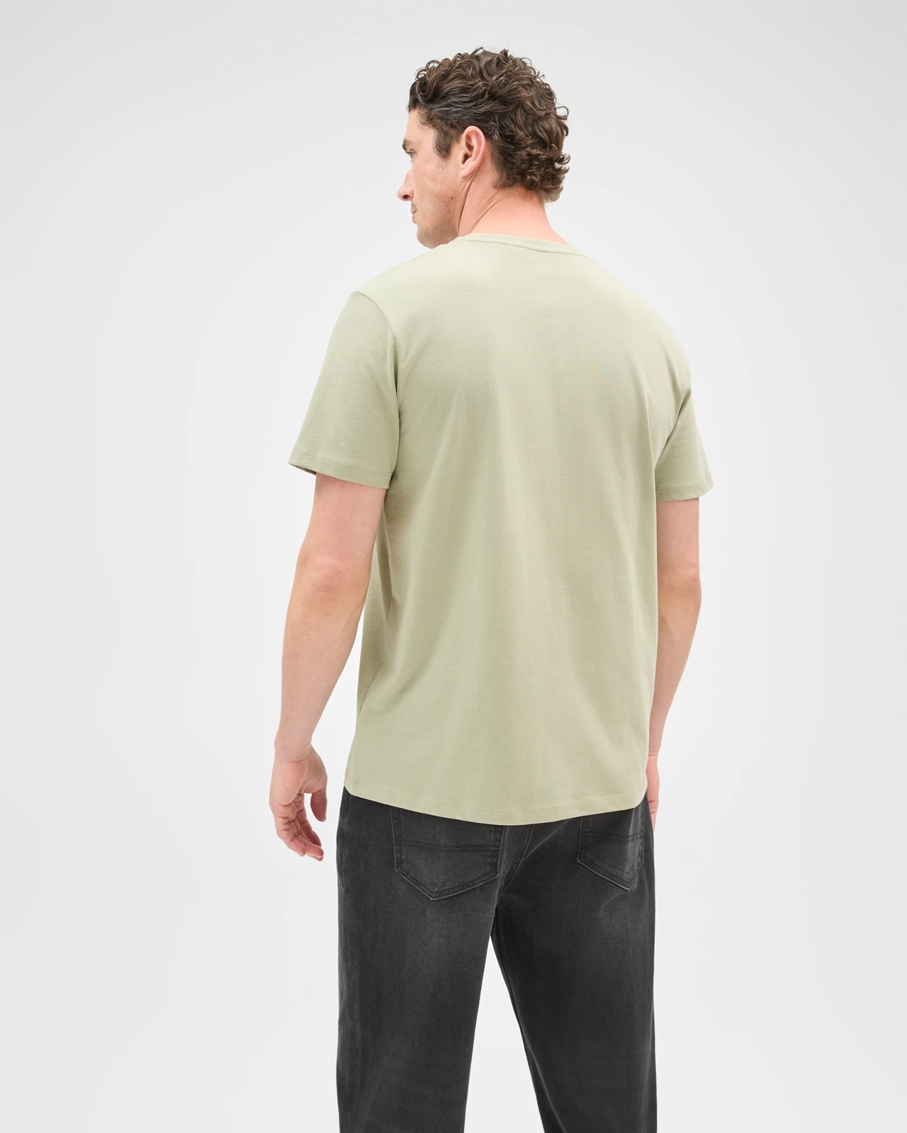 Australian Cotton Crew Neck T-Shirt - Tea 6 of 6