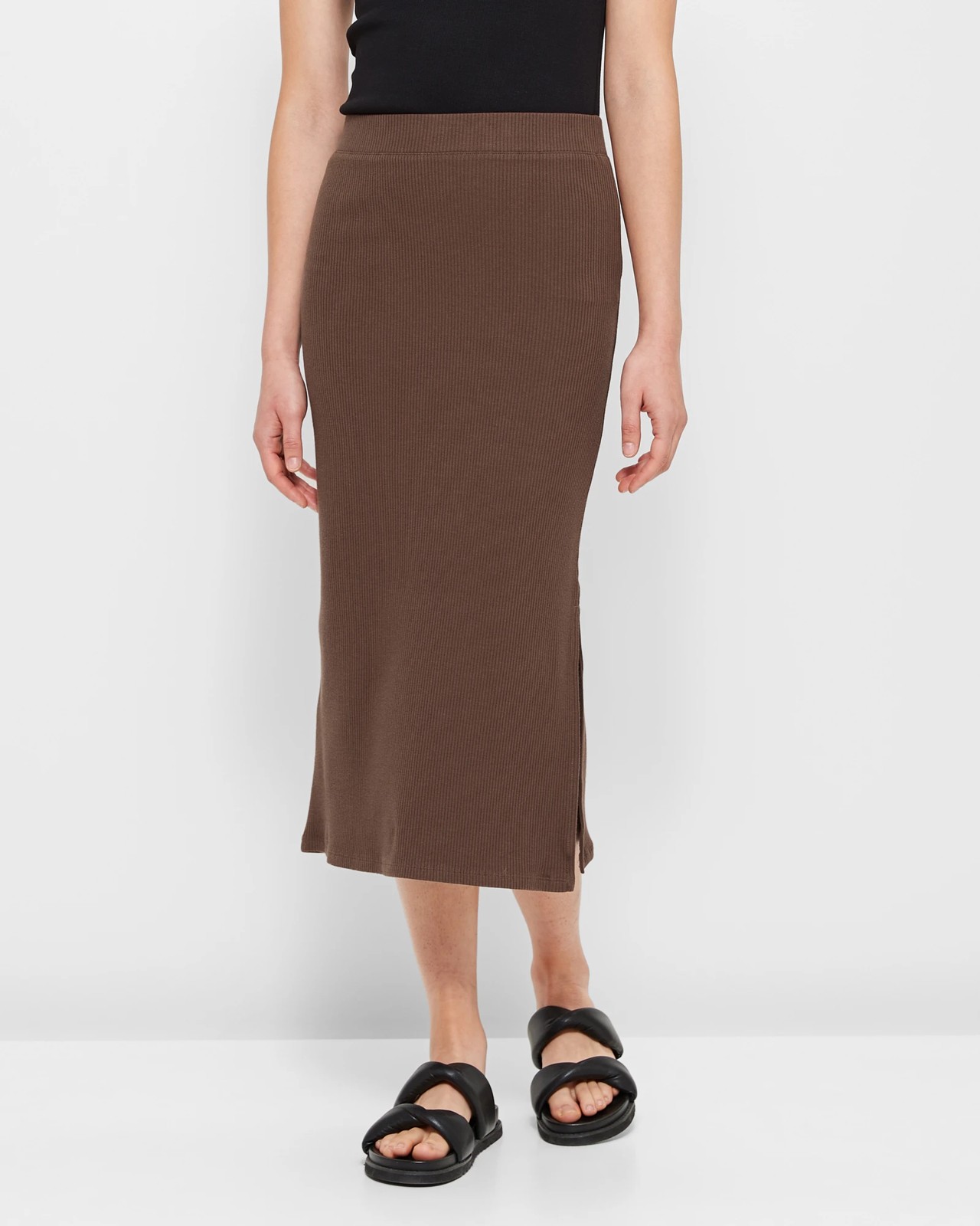 Rib Midi Skirt Target Australia