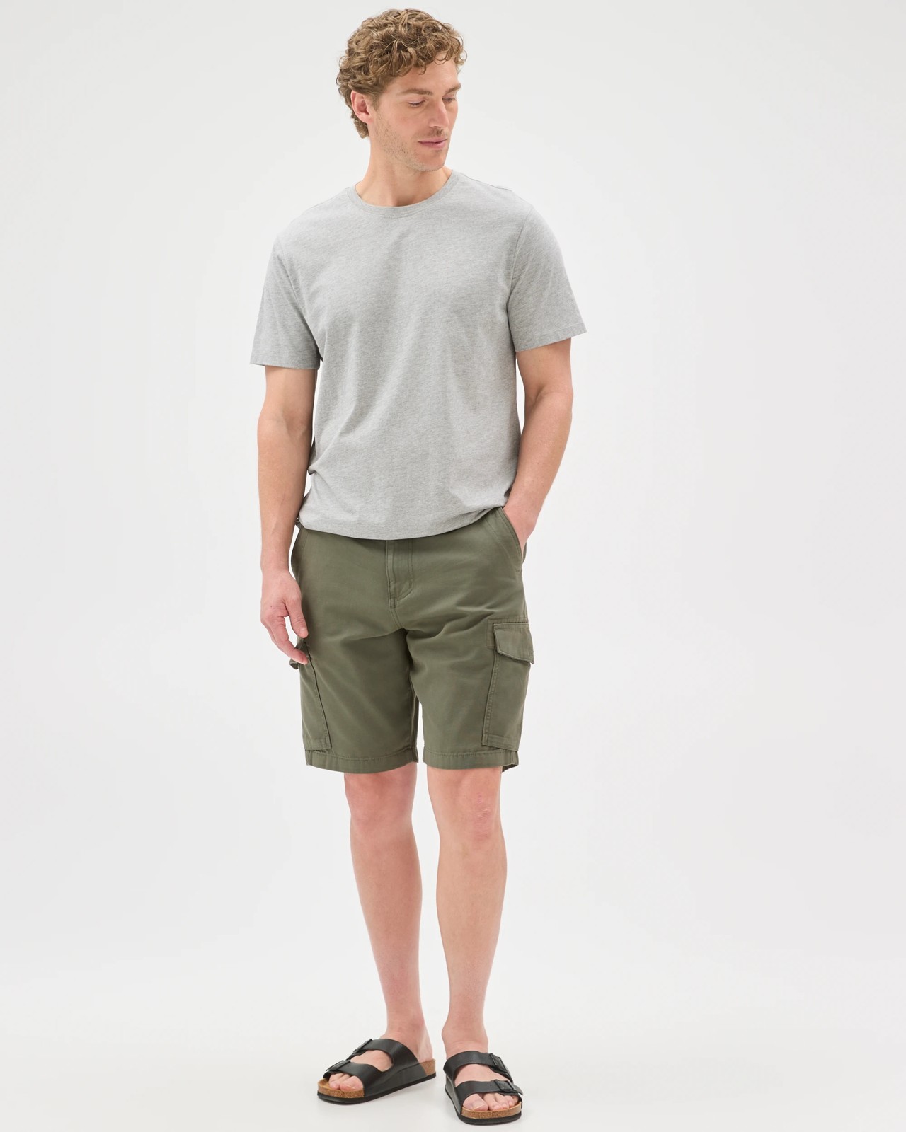 Australian Cotton Cargo Shorts - Khaki 2 of 5