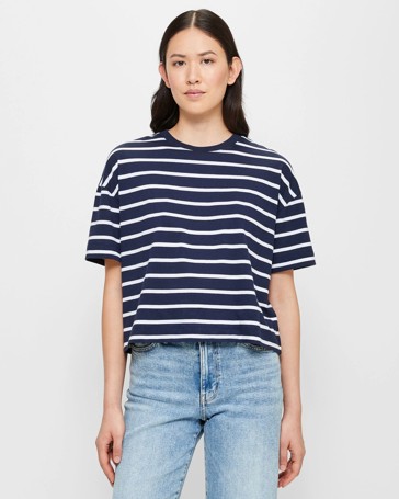 Oversized Boxy Crop T-Shirt