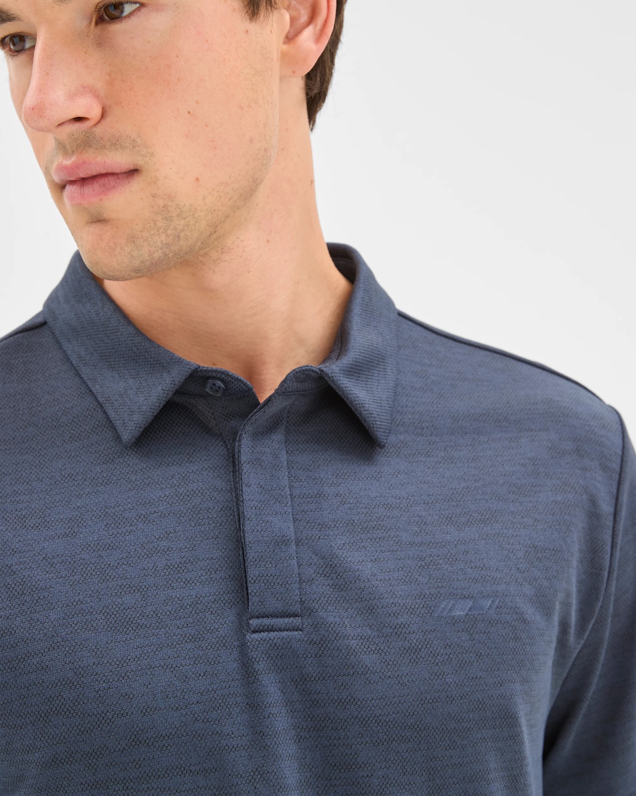 Active Textured Polo Top - Navy 4 of 6