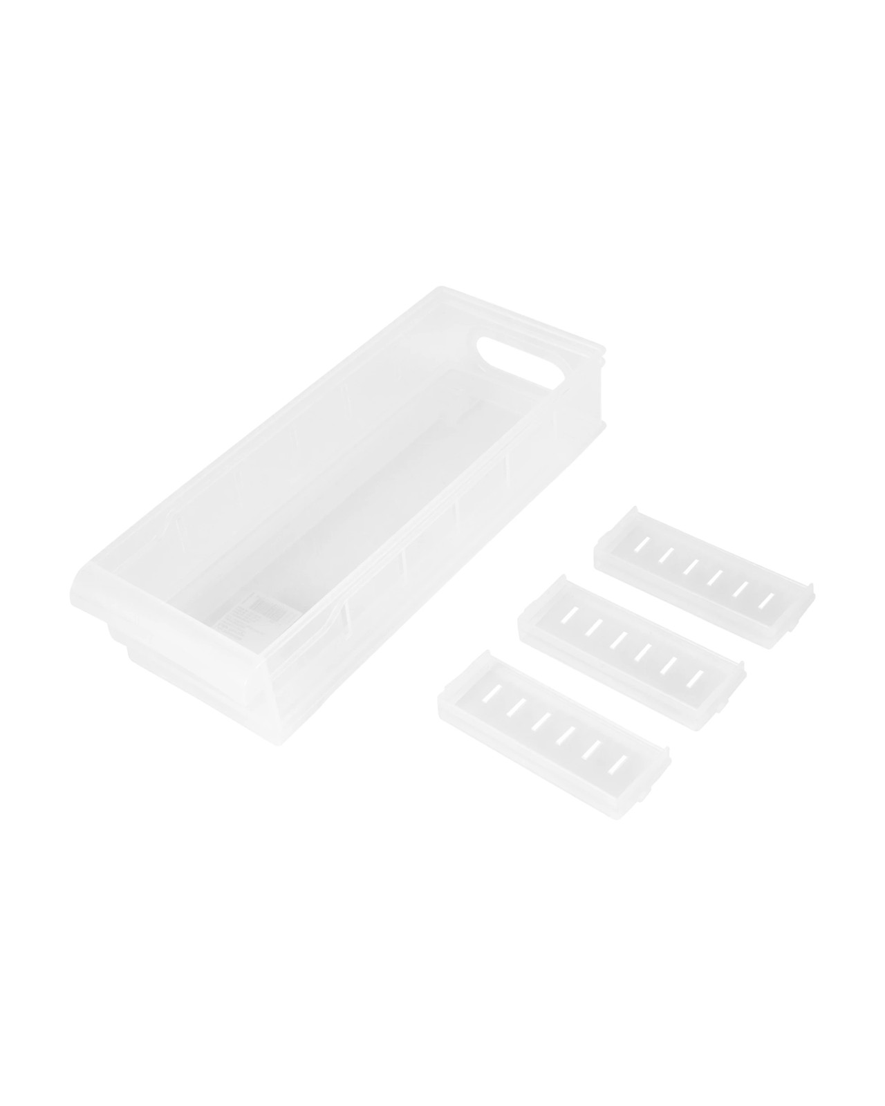 Anko Low Stackable Roller Storage - Clear 3 of 5