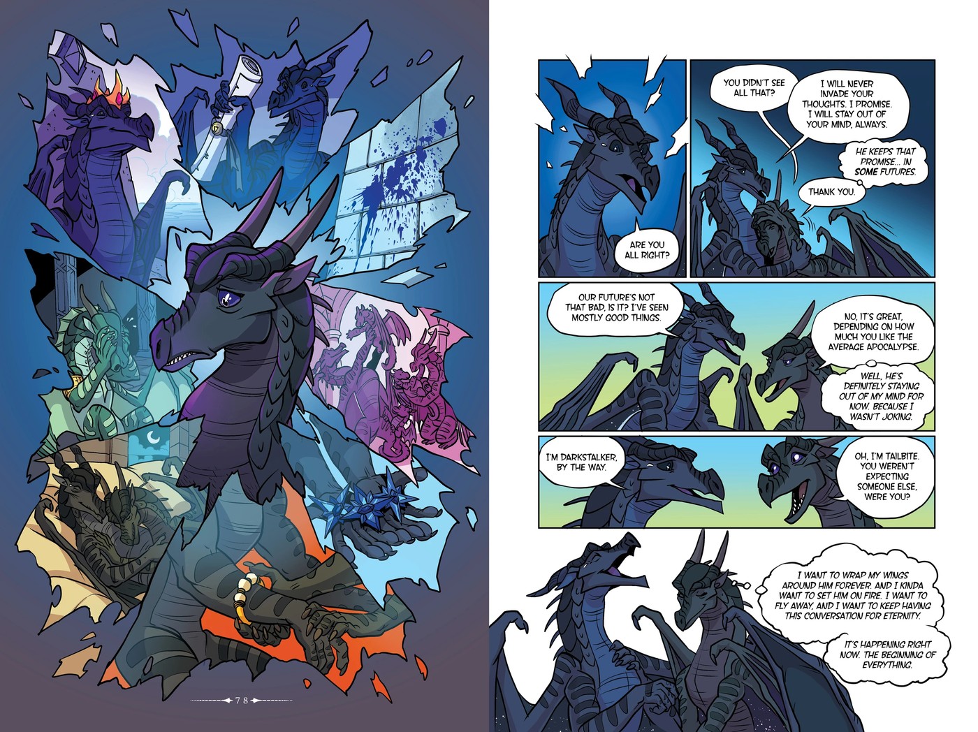 Legends Darkstalker: Wings of Fire The Graphic Novel by Tui T. Sutherland - Book 5 of 5