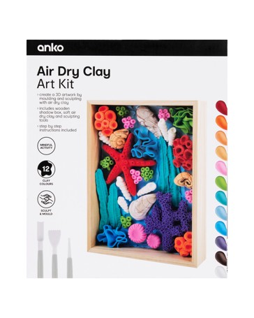 Anko Air Dry Clay Art Kit