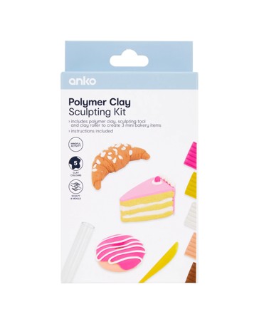 Anko Polymer Clay Sculpting Kit - Food