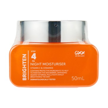 Step 4 PM Brighten Night Moisturiser 50ml, Vitamin C and Ceramide - OXX Skincare