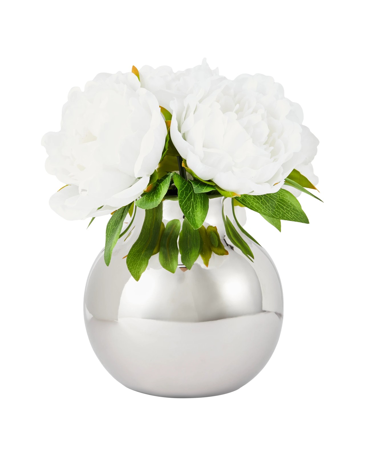 Anko Chrome Look Round Vase 2 of 5