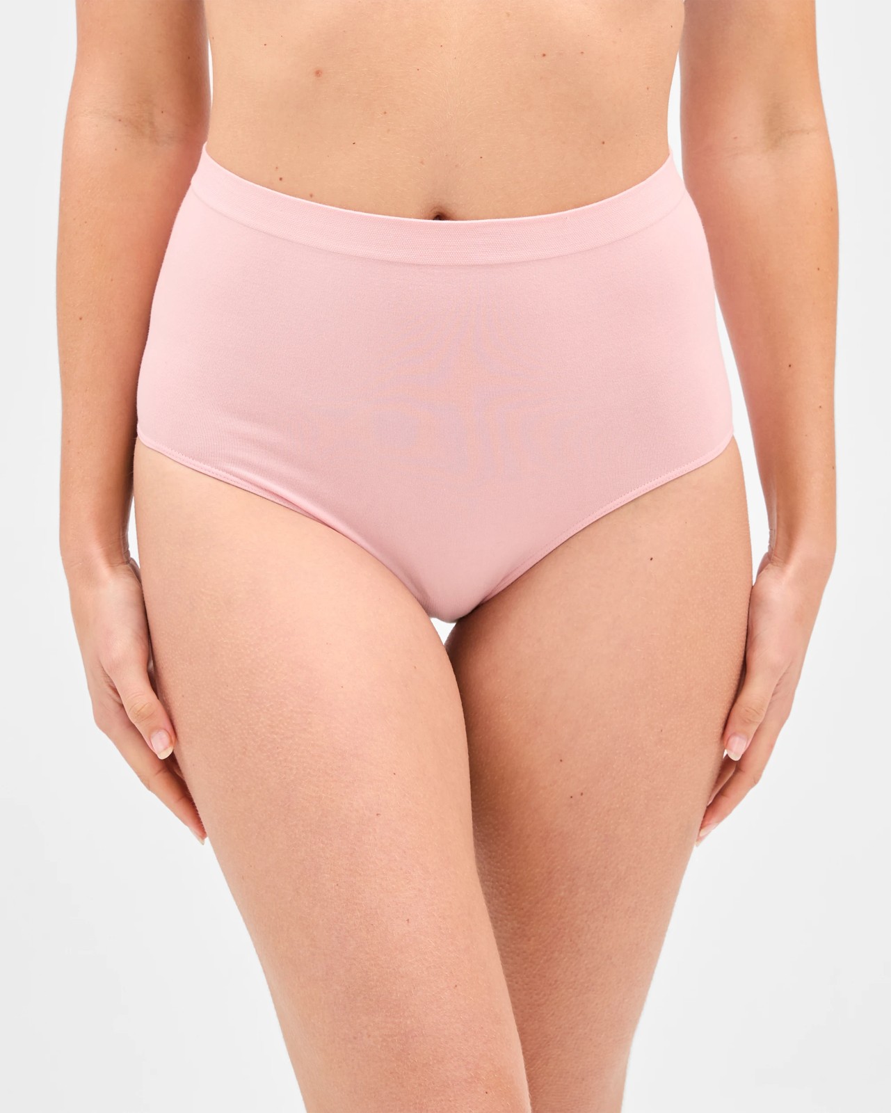 Australian Cotton Blend 2 Pack Seamfree Full Briefs - Soft Rose 2 of 4