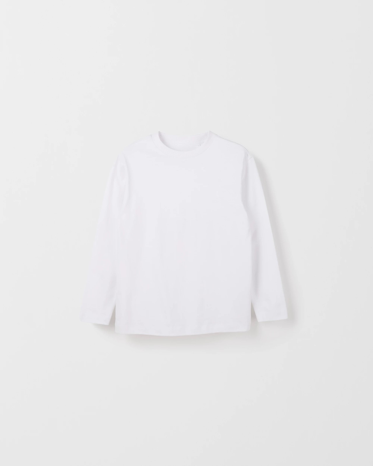 Australian Cotton 2 Pack Long Sleeve T-Shirt - White/Dusty Teal 2 of 4