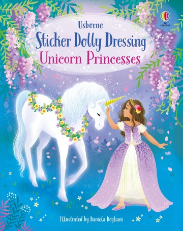 Usborne Sticker Dolly Dressing Unicorn Princesses by Fiona Watt - Book