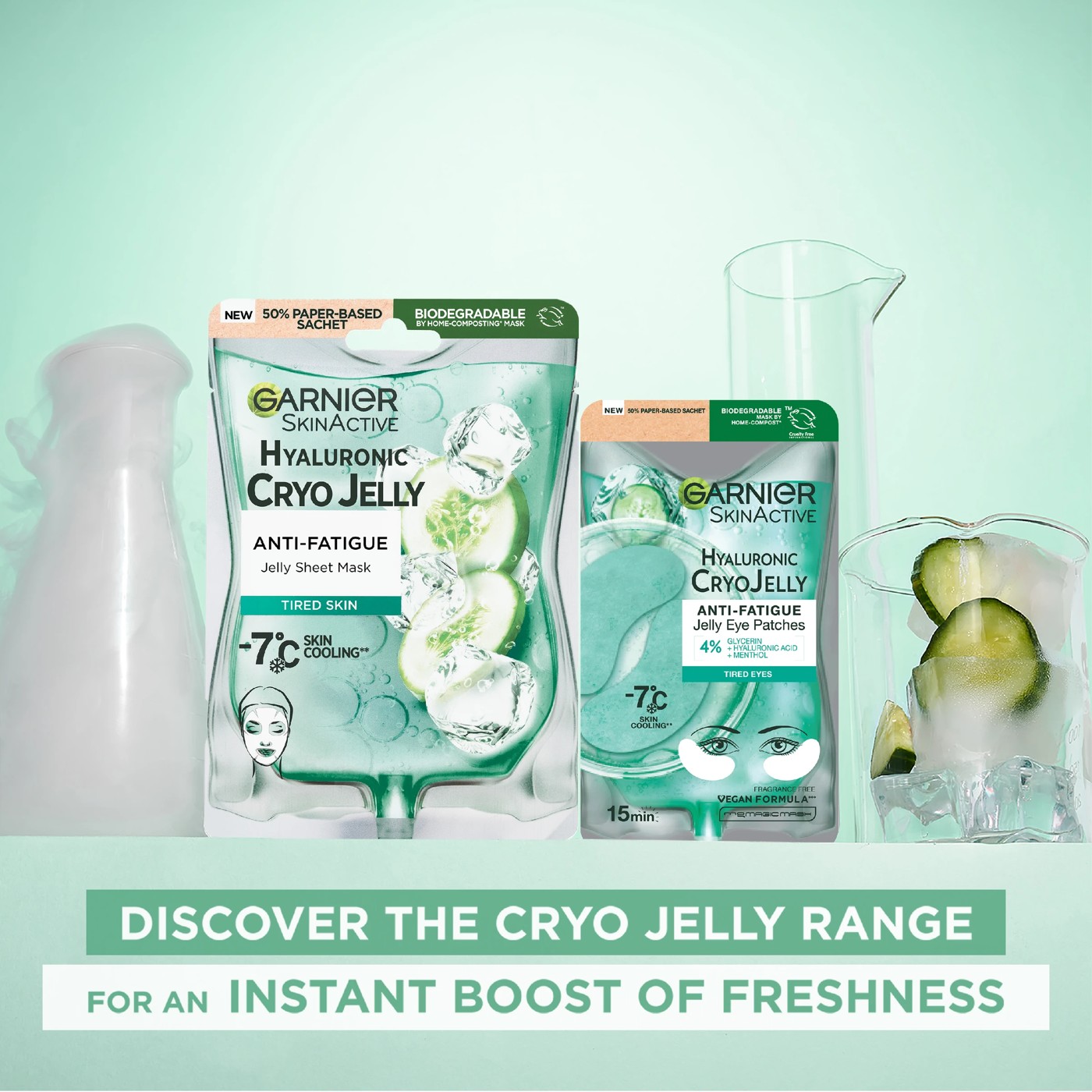 Garnier SkinActive Anti-Fatigue Jelly Eye Patches 5g - Hyaluronic CryoJelly 6 of 6