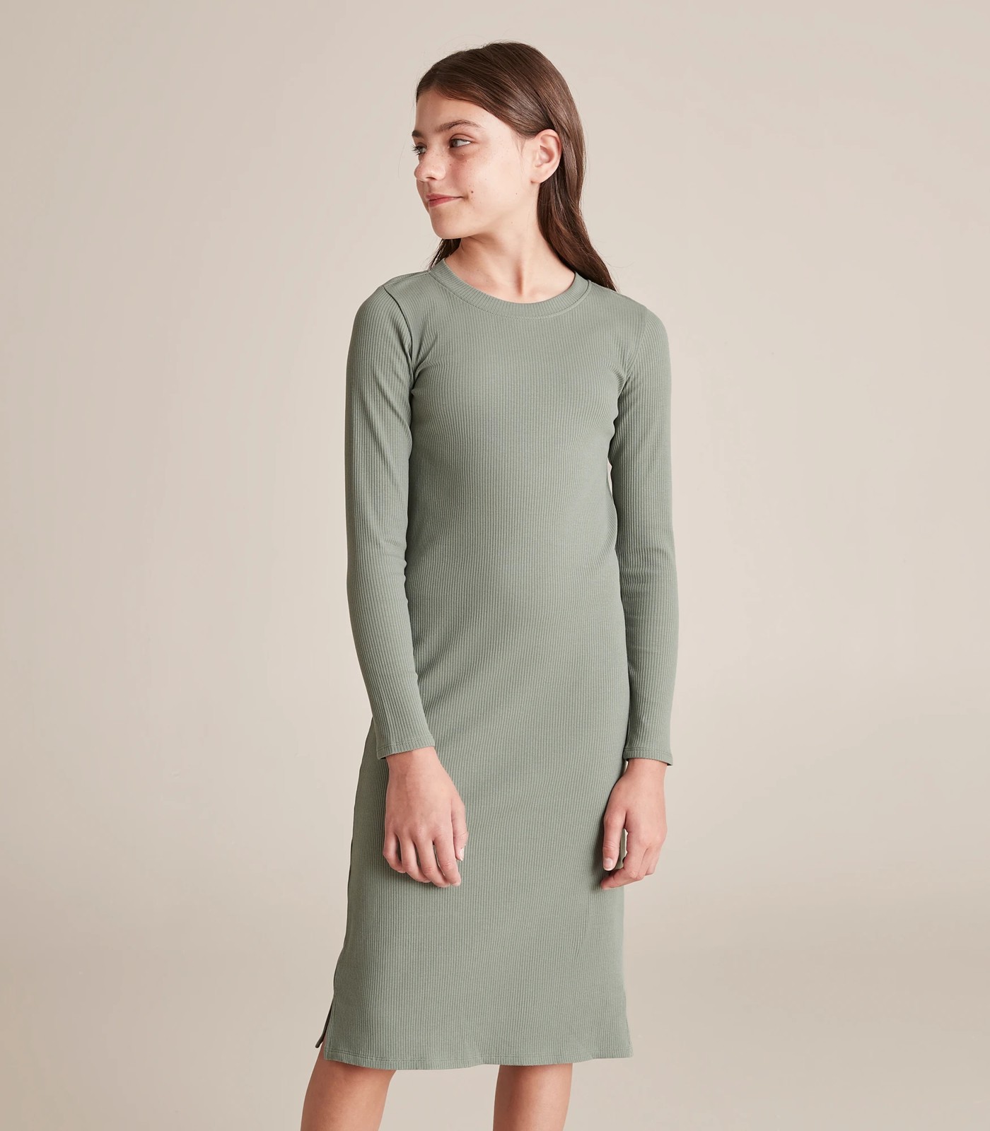 Rib Knit Midi Dress 4 of 5