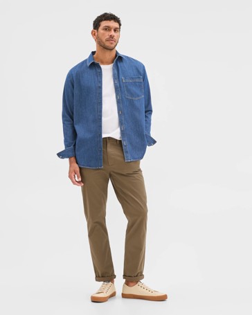 Australian Cotton Long Sleeve Denim Shirt