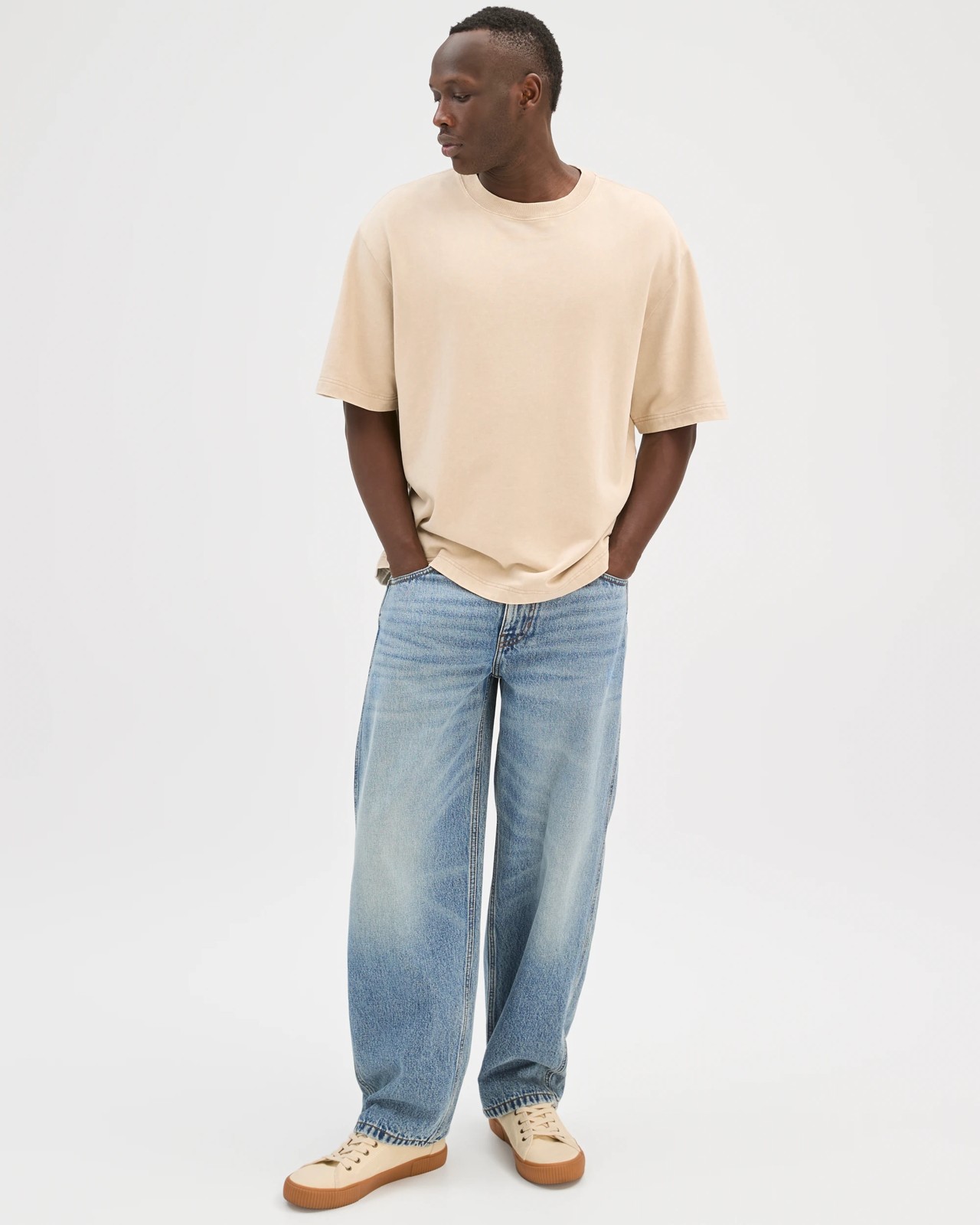 Commons Australian Cotton Oversized Washed T-Shirt - Grey 3 of 6