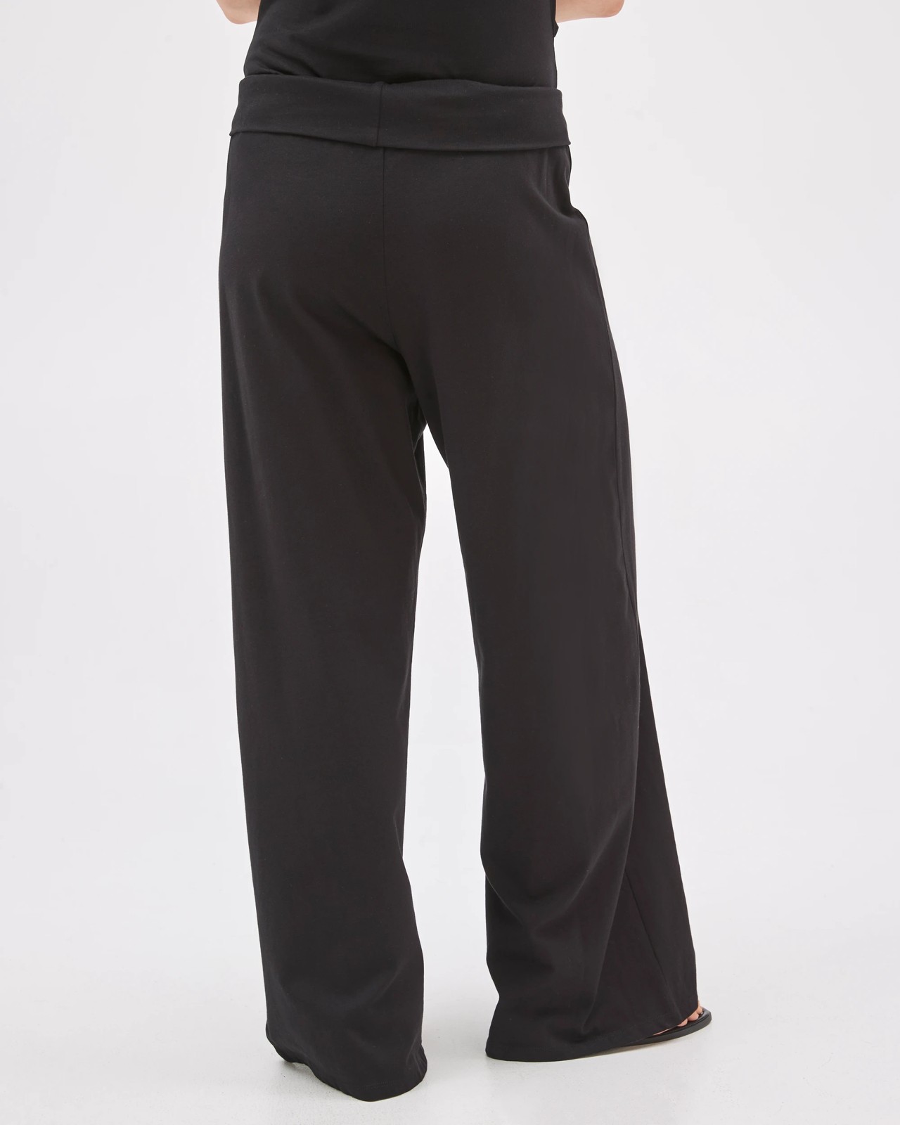 Lily Loves Australian Cotton Straight Leg Frill Pants - Black 6 of 6