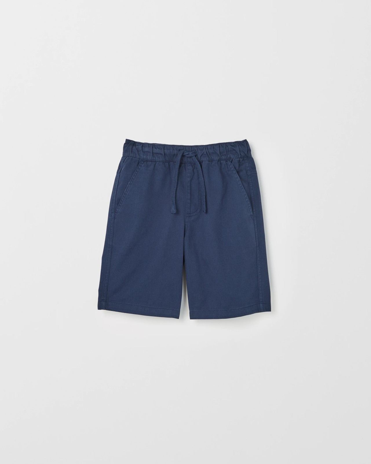 Elastic Waist Chino Shorts - Navy 5 of 6