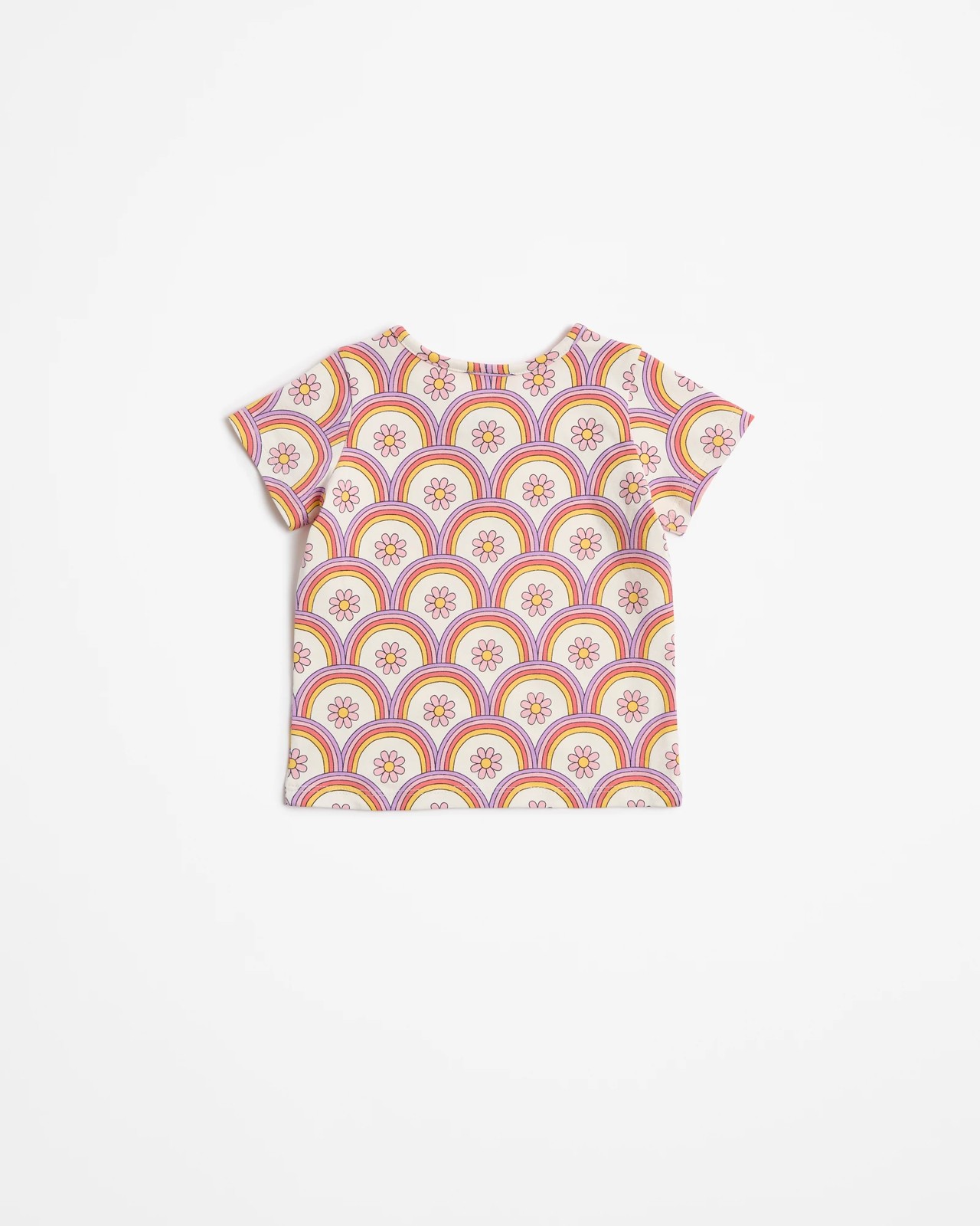 Baby Organic Cotton T-shirt - Rainbow Flowers 3 of 3