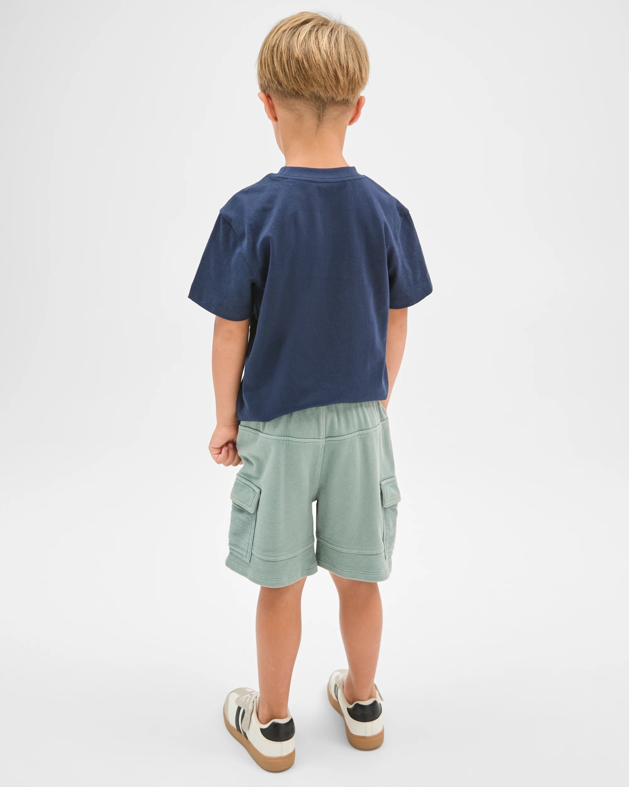 Australian Cotton Washed Shorts - Green 5 of 5