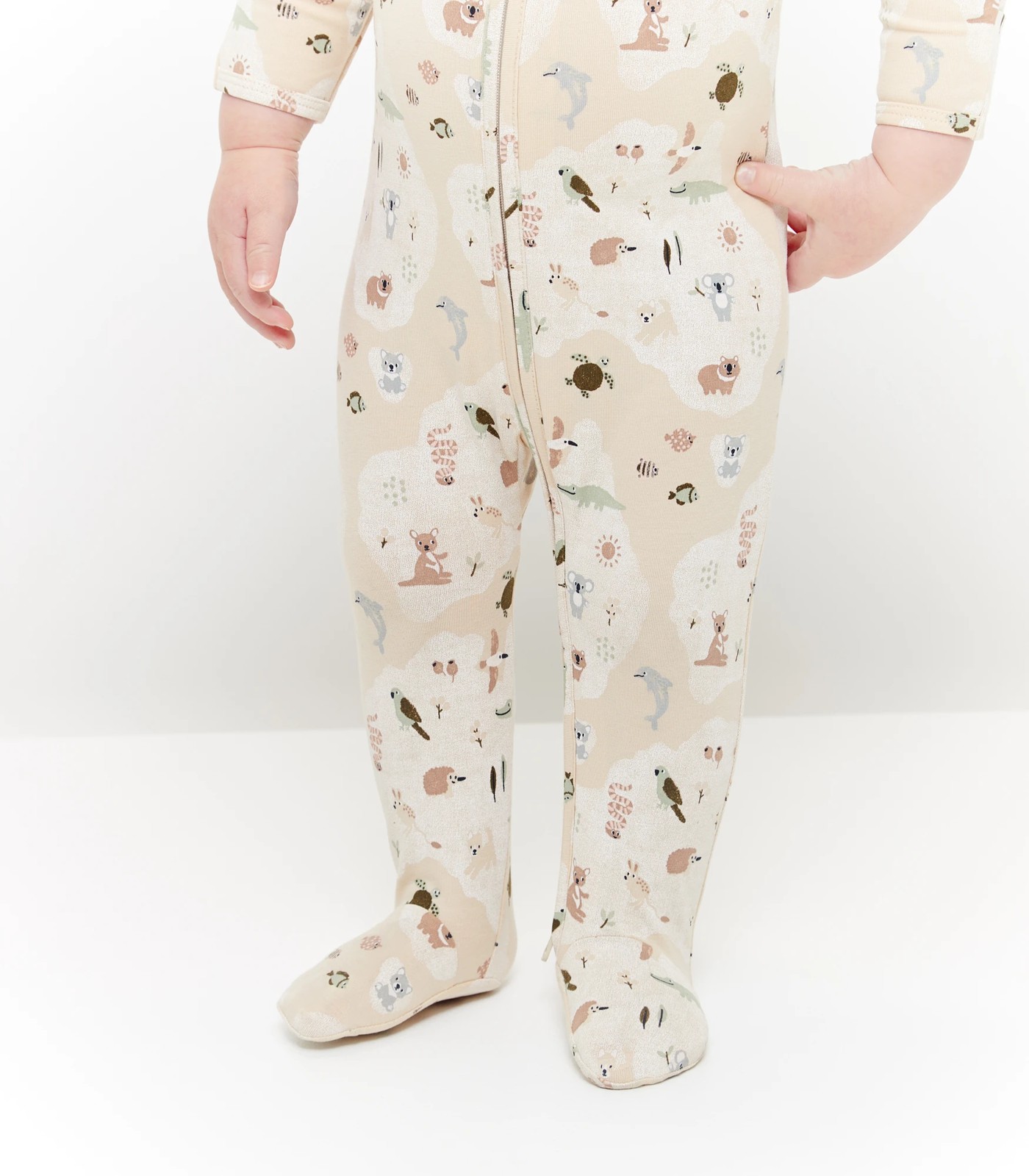 Baby Organic Cotton Print Zip Coverall 5 of 6