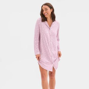 Bamboo Soft Comfort Long Sleeve T-Shirt Nightie product image