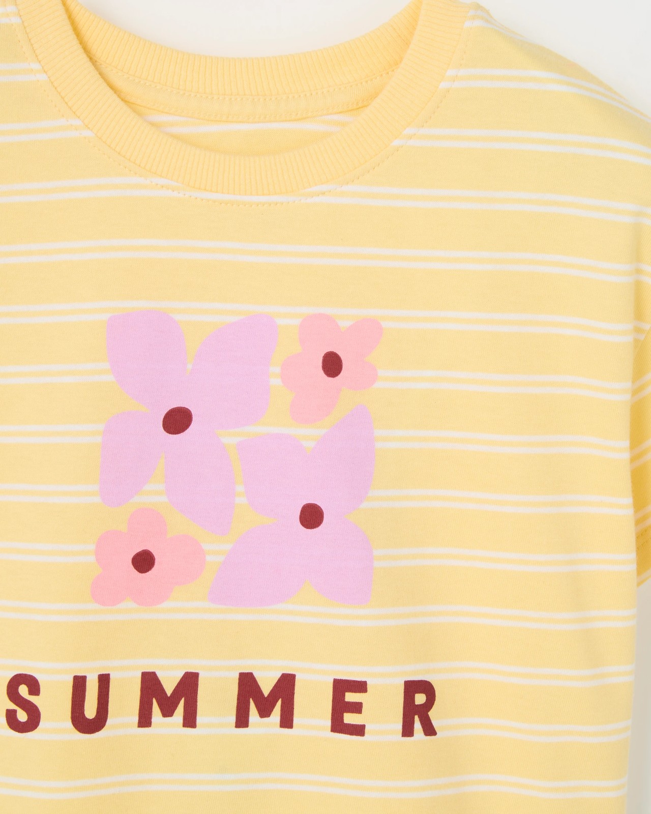 Australian Cotton Oversized T-Shirt - Yellow Stripe 6 of 6