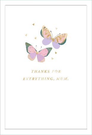 Hallmark Mother's Day Card - Butterflies