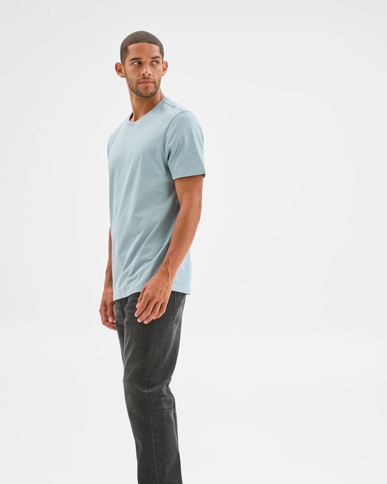 Australian Cotton T-Shirt - Dusty Teal 4 of 6