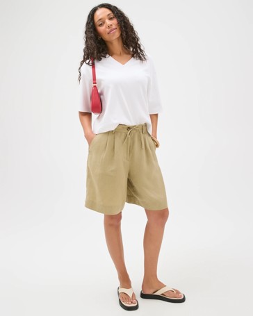 Australian Cotton Heavyweight V-Neck Boxy T-Shirt