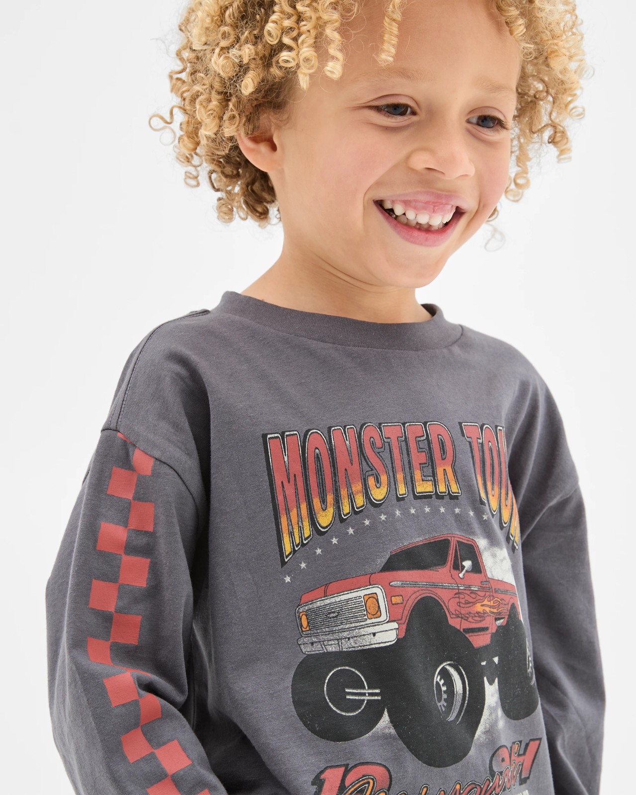 Australian Cotton Long Sleeve T-Shirt - Charcoal 3 of 5