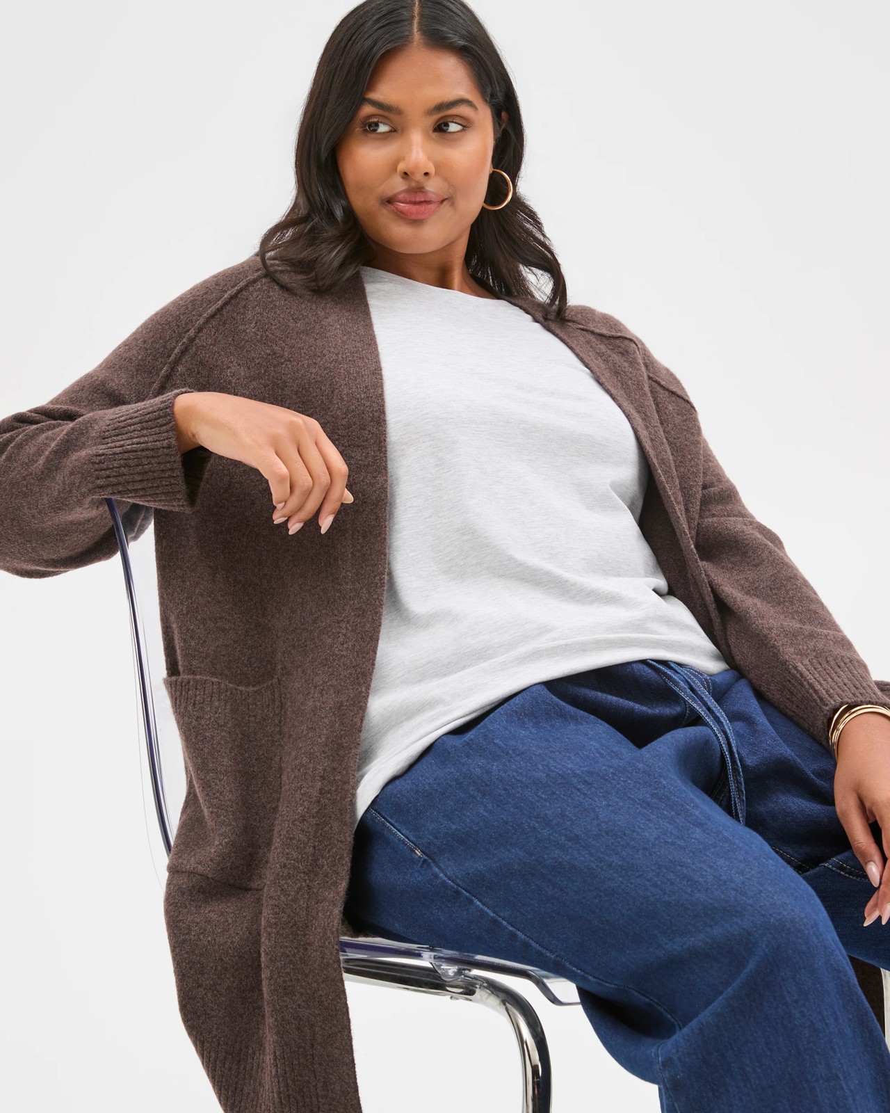 Plus Size Lofty Edge To Edge Cardigan 4 of 5