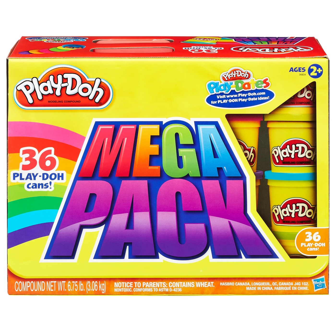 Play-Doh Modeling Compound 36 Pack Case of Colors, Non-Toxic