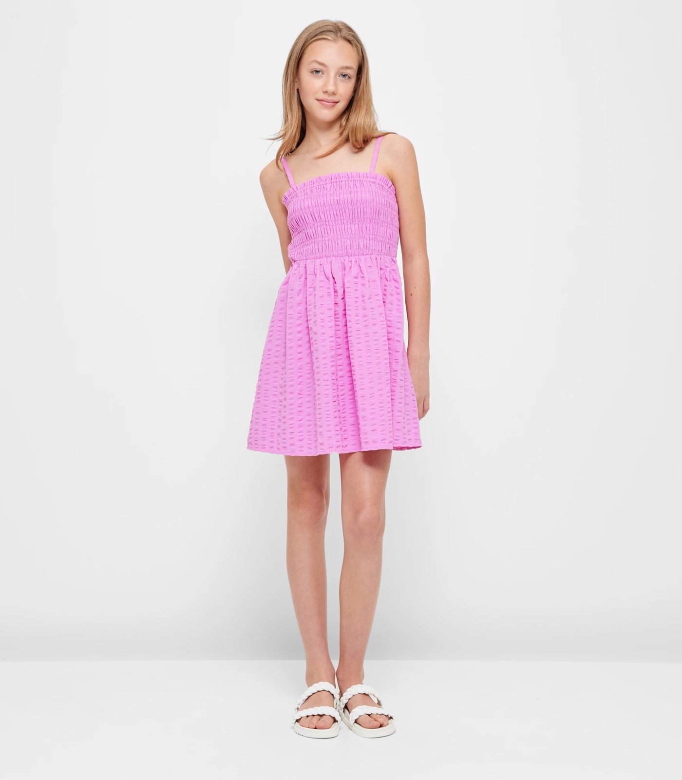 Shirred Cotton Dress | Target Australia