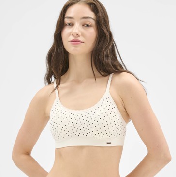 Lily Loves Rib and Lace Seamfree Crop Top