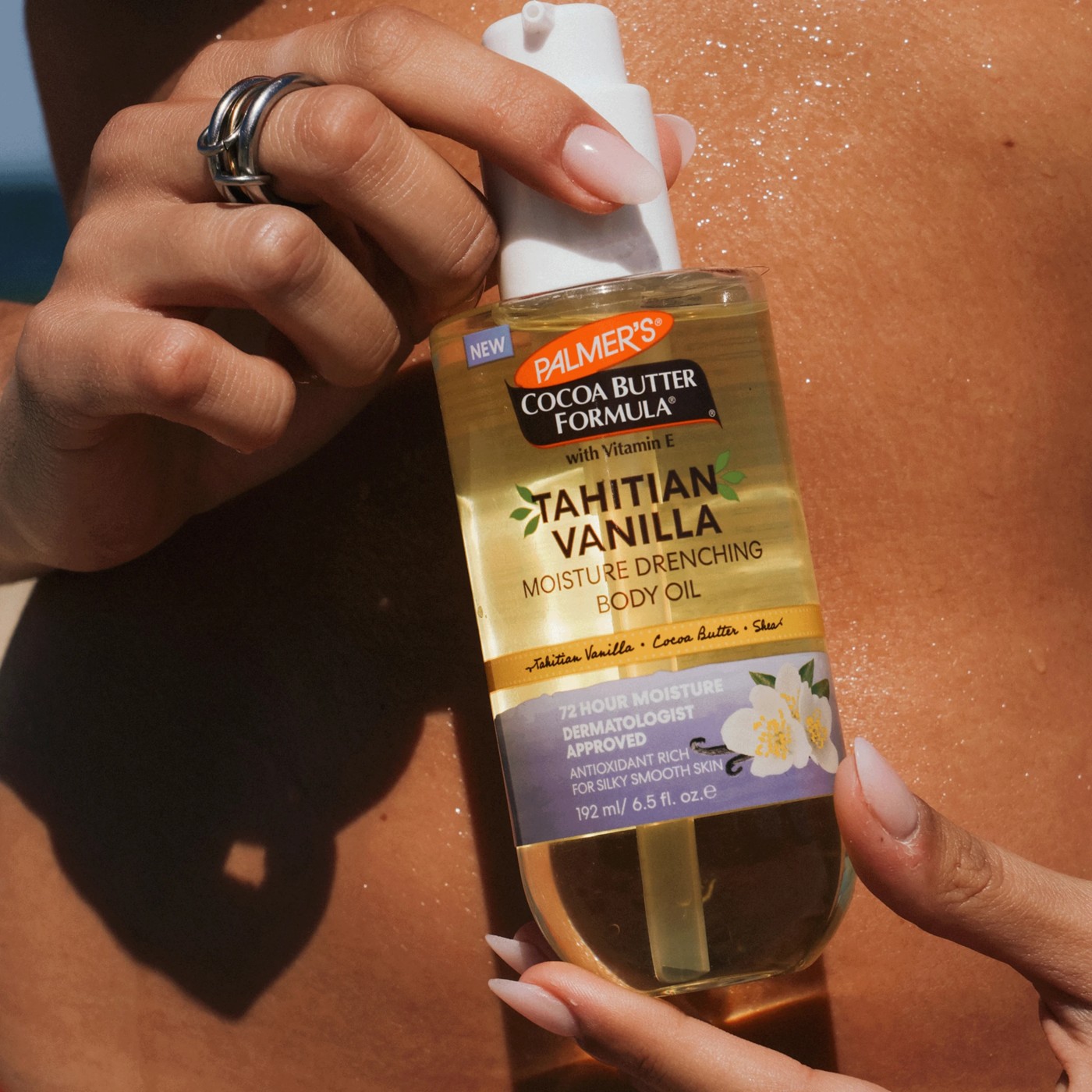Palmer's Tahitian Vanilla Moisture Drenching Body Oil 192ml - Tahitian Vanilla, Cocoa Butter and Shea 4 of 5