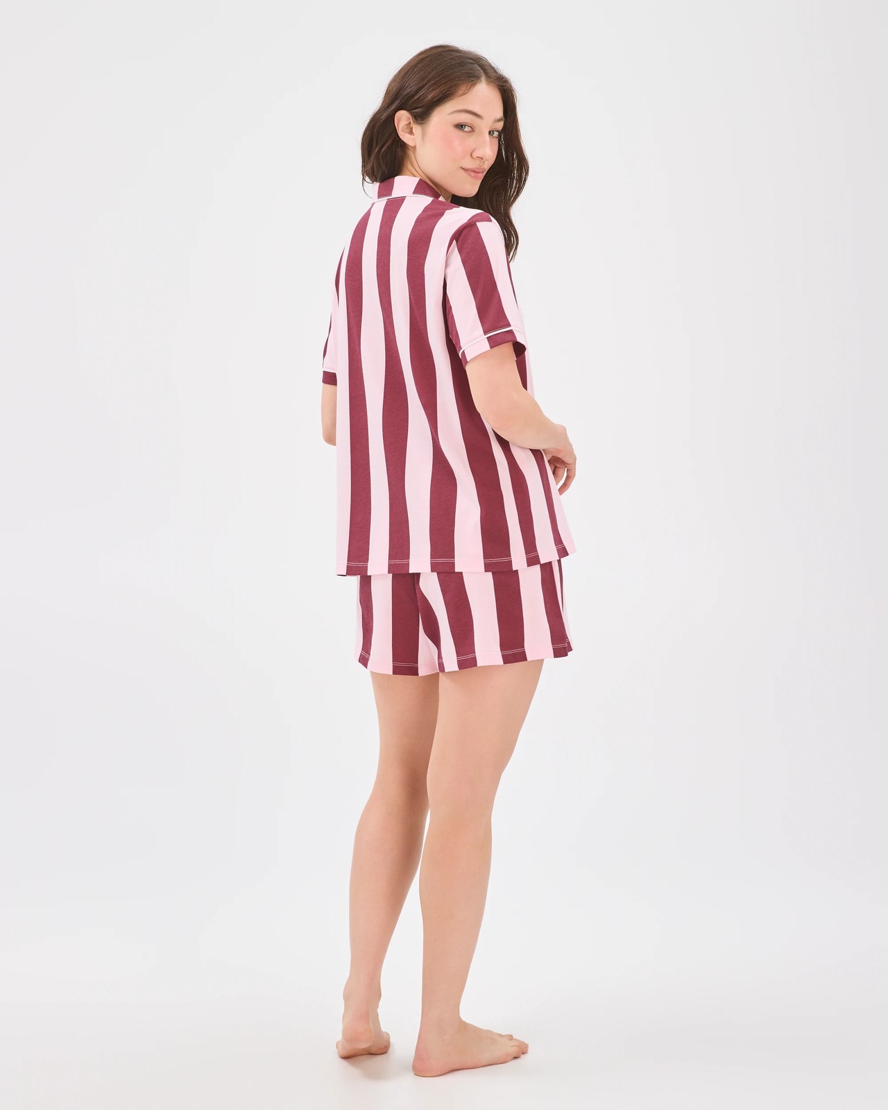 Lily Loves Australian Cotton Jersey Pyjama Set - Pink/Red 6 of 6