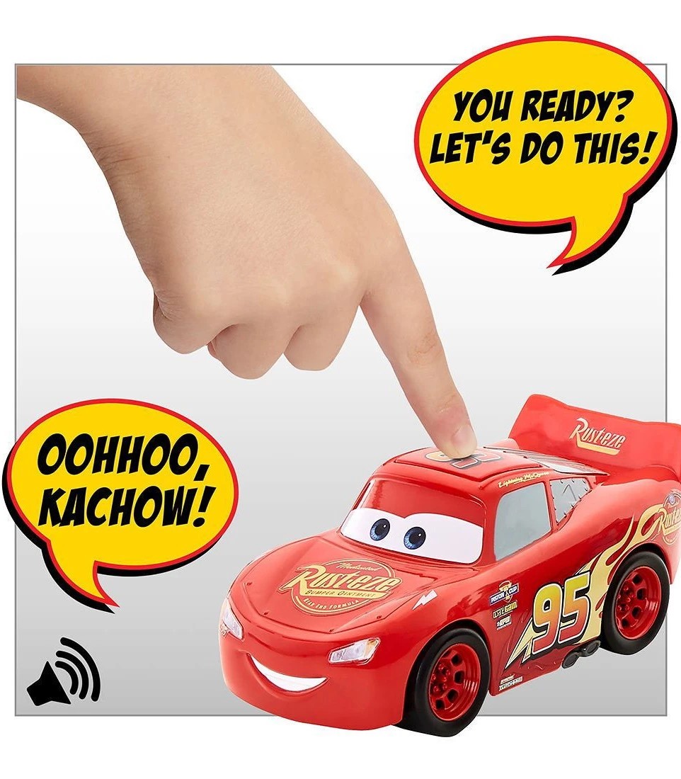 Disney and Pixar Cars Lightning McQueen Talking Soft Plush