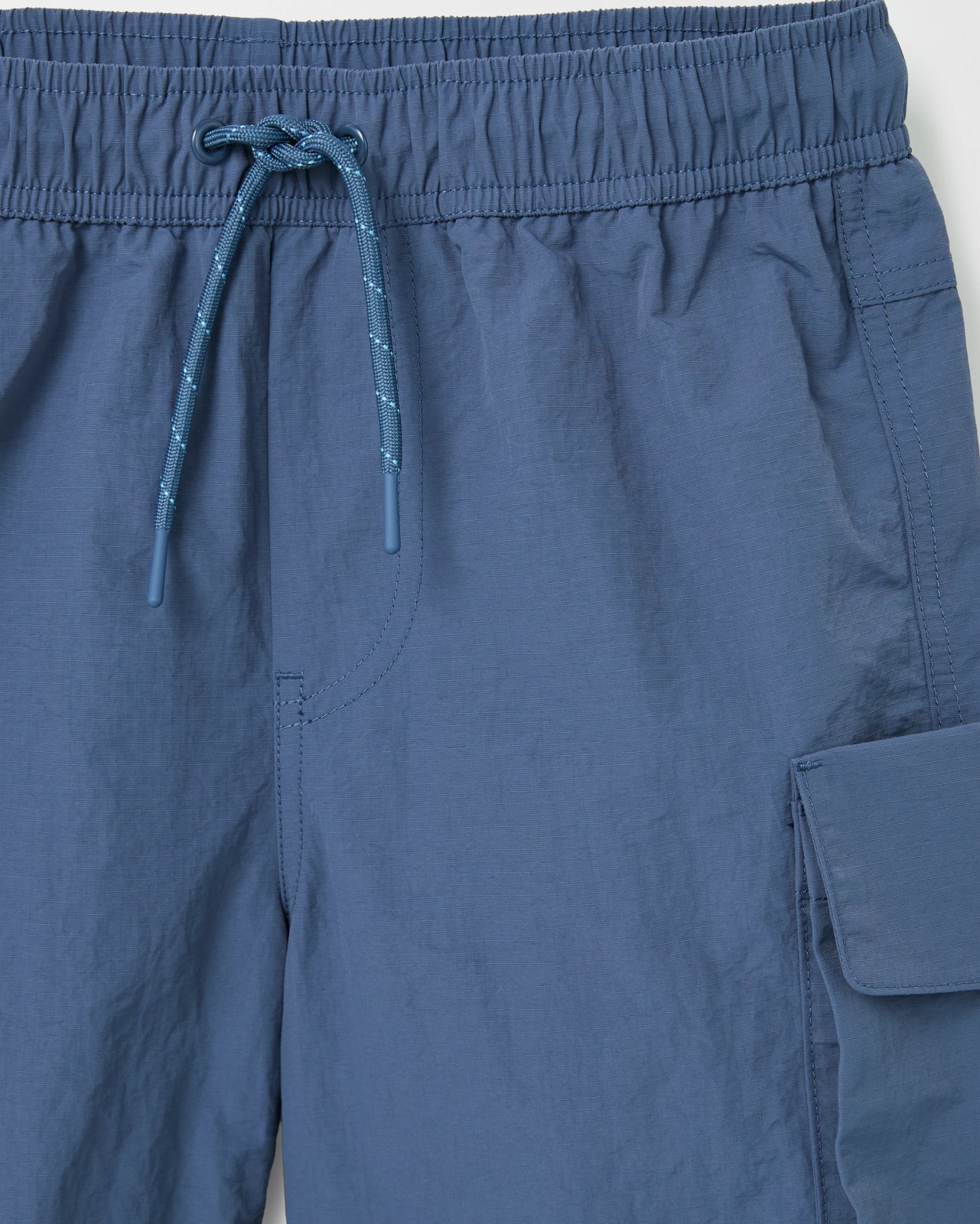 Knee Length Cargo Shorts - Blue 2 of 2