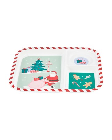 Anko Christmas 3 Section Plate