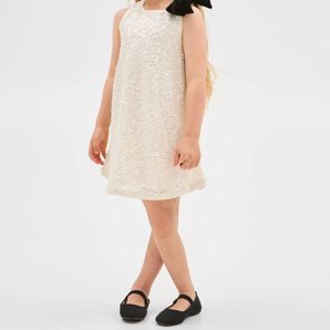 Sequin Velour Bow Occasion Dress product image
