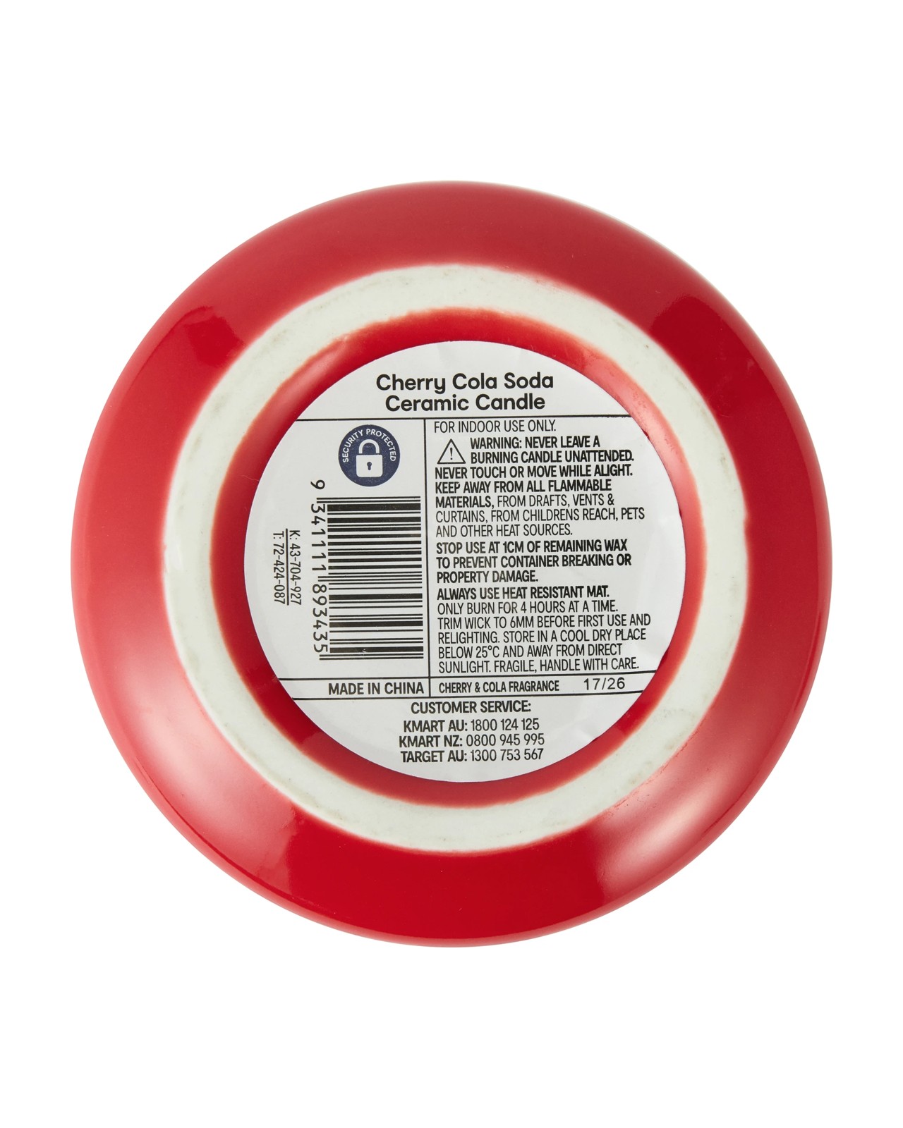 Anko Cherry Cola Soda Ceramic Candle 6 of 6