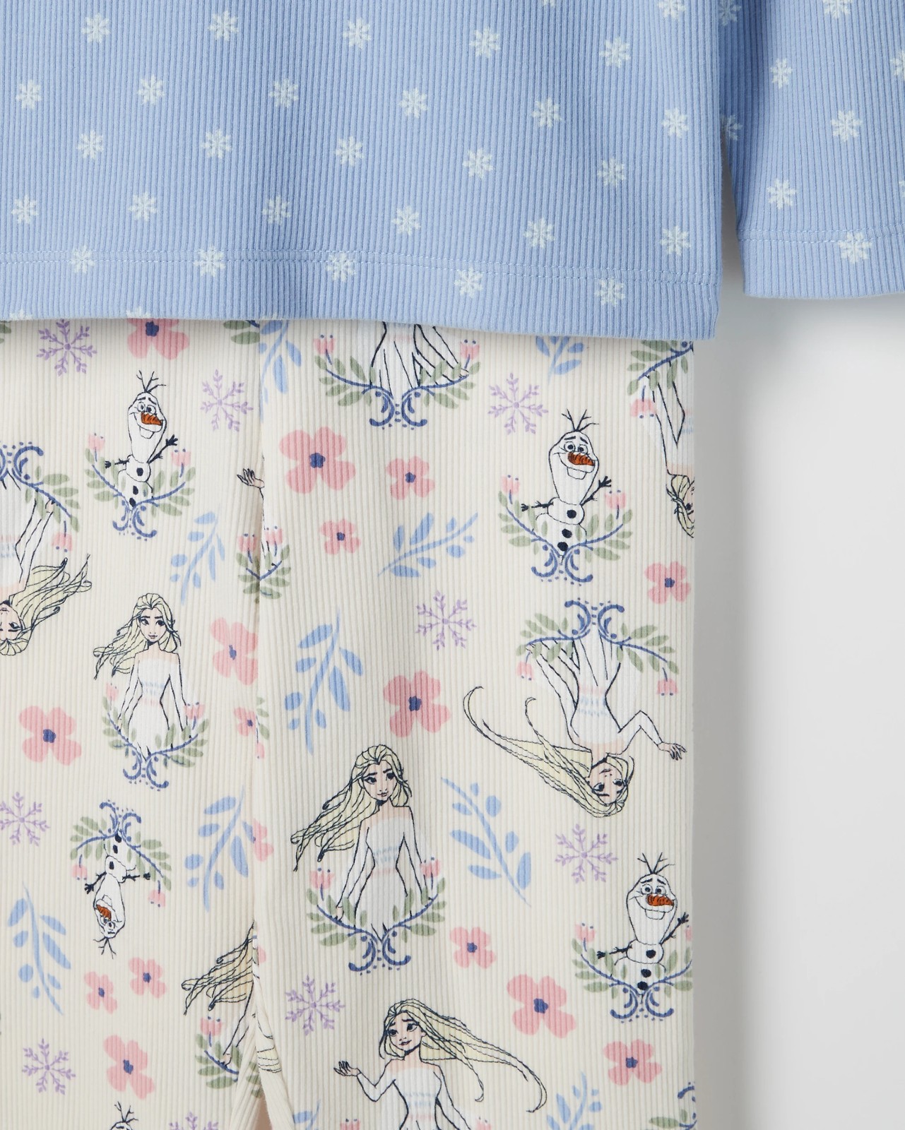 Disney Frozen Australian Cotton Blend Younger Girls Knit Pyjama Set 3 of 3