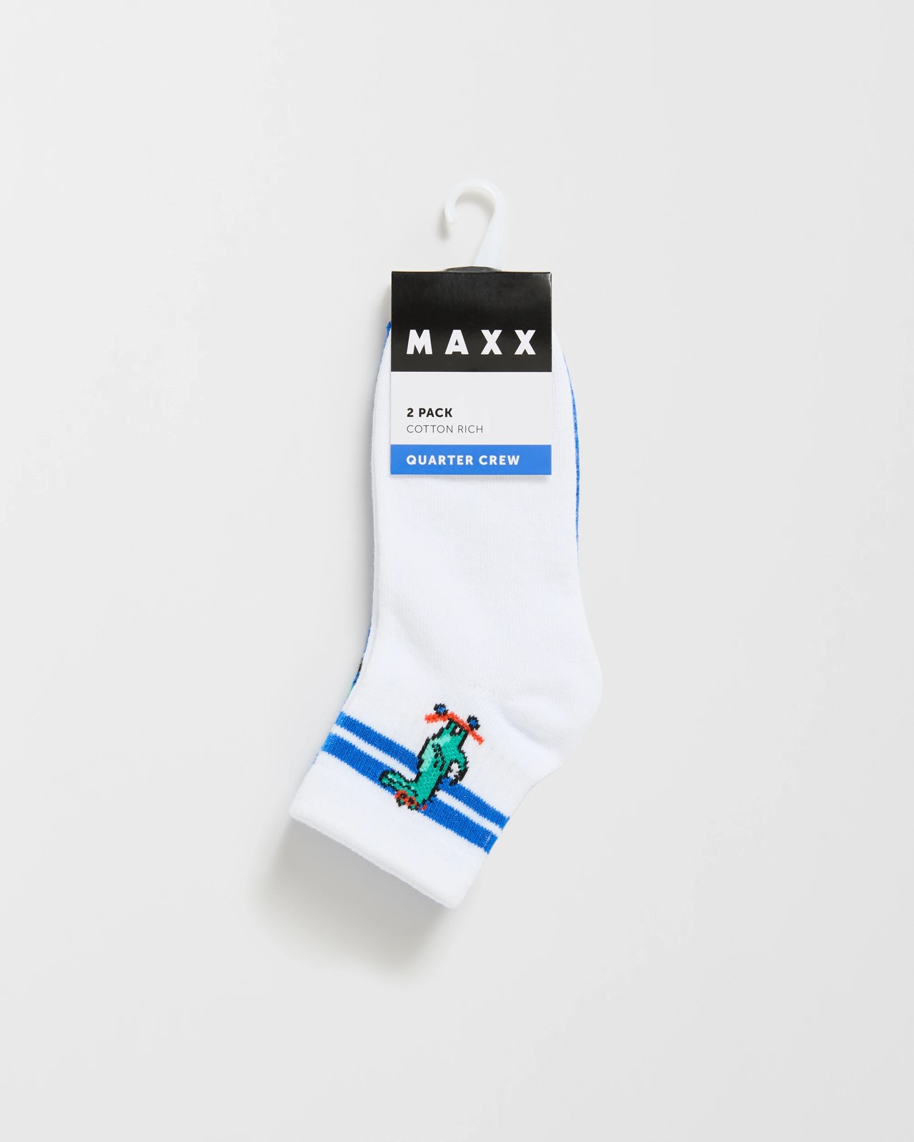 Maxx 2 Pack Kids Casual Quarter Crew Socks 3 of 3