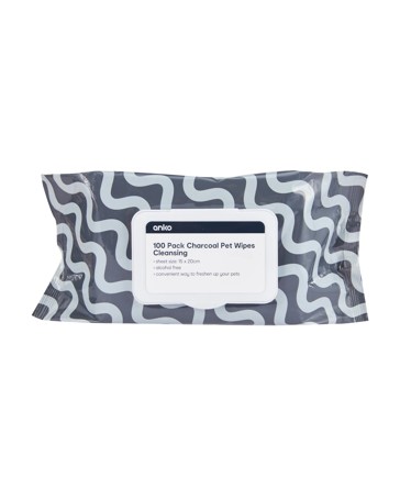 Anko 100 Pack Charcoal Cleansing Pet Wipes