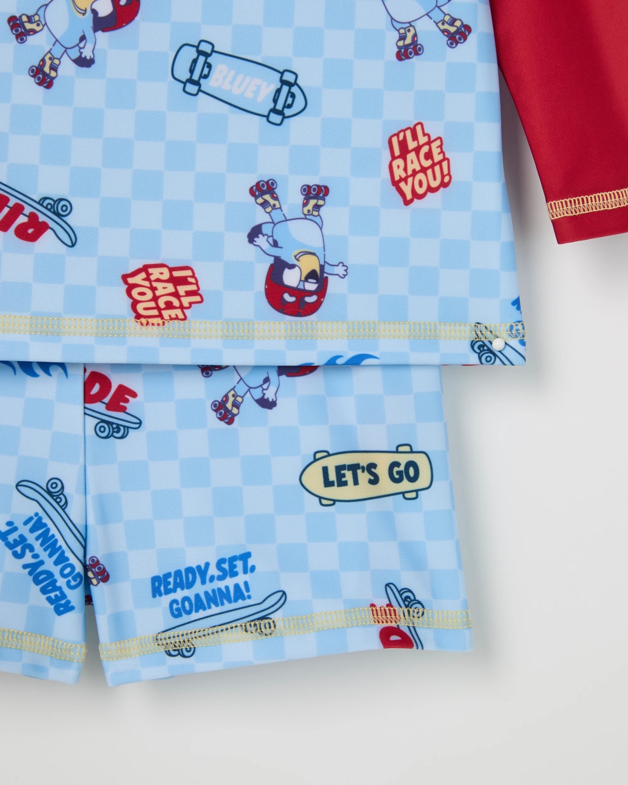 Bluey Long Sleeve Rash Vest and Trunks Swim Set 3 of 3