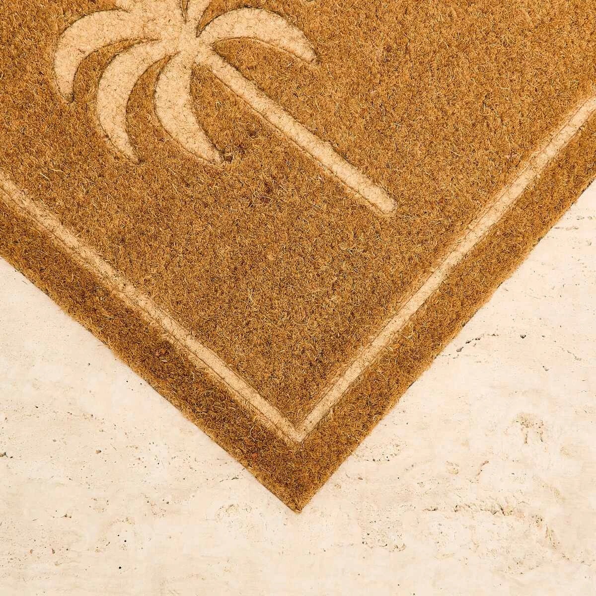 Anko Palm Debossed Door Mat - 100cm x 45cm 2 of 5