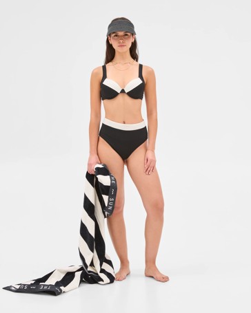 Balconette Honeycomb Underwire Bikini Top - Shape Your Body