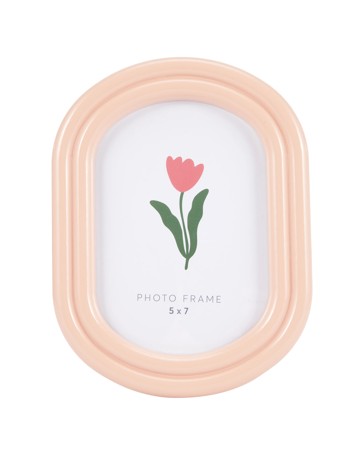 Anko Oval Photo Frame, 5in. x 7in. - Pink
